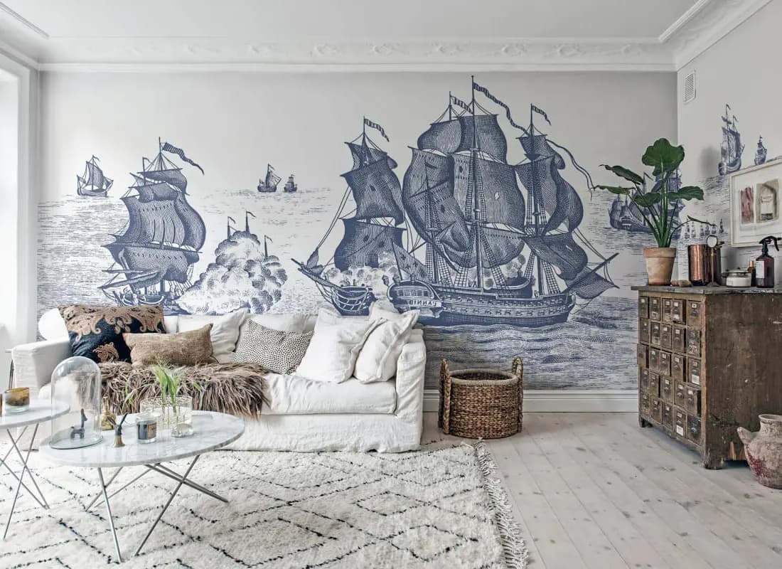 Custom Mural Hanging